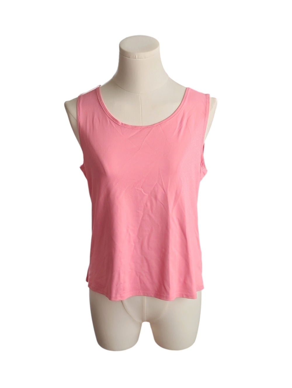 EUC Ruby Rd. Super Soft & Smooth Fitted Pretty In Pink Tank Top Petite Medium